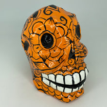 Cargar imagen en el visor de la galería, Hand Painted Paper Mache Skulls, Mexico
