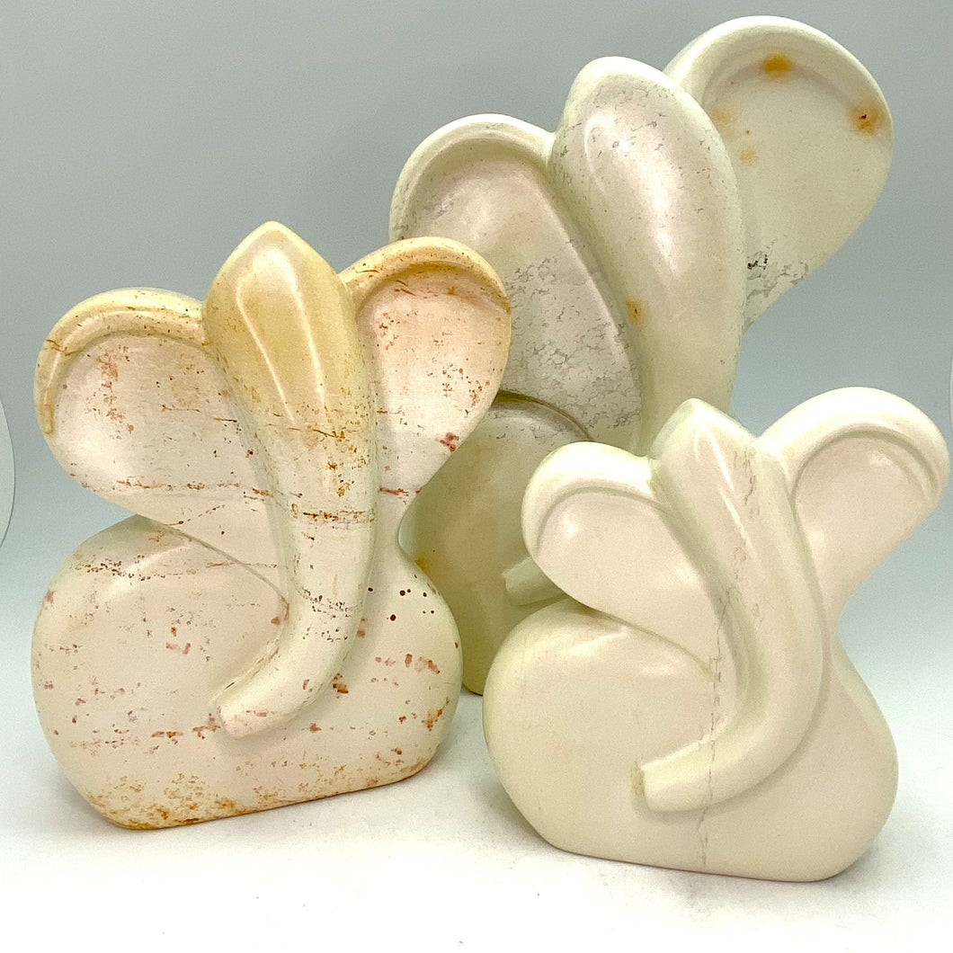 White Elephant Soapstone Carvings, Kenya