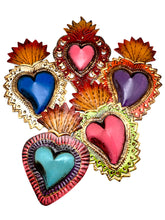 Load image into Gallery viewer, Wall Hanging Tin Hearts

