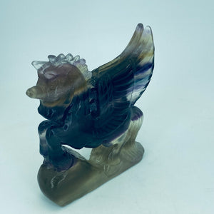 Hand Carved Fluorite Unicorn/Pegasus