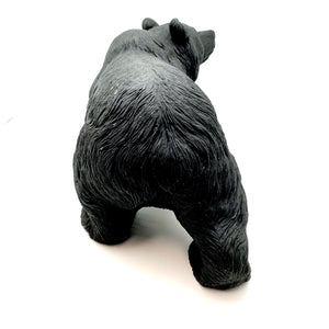 Hand Carved Obsidian Bear