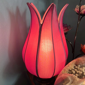 Vietnamese Silk Lotus Lamp