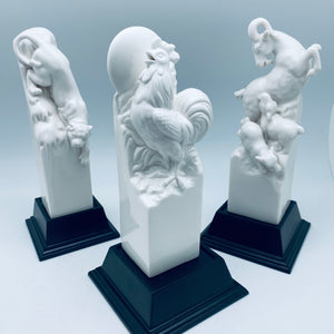 White Porcelain Zodiac Figures