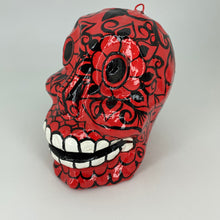 Cargar imagen en el visor de la galería, Hand Painted Paper Mache Skulls, Mexico
