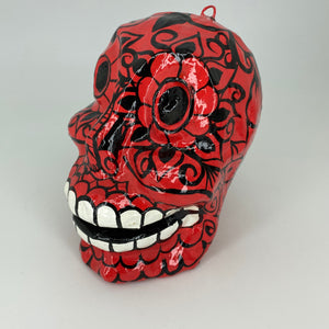 Hand Painted Paper Mache Skulls, Mexico