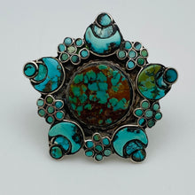 Cargar imagen en el visor de la galería, Starfish Turquoise Ring 7.5
