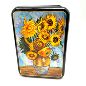 Hand Painted Van Gogh Lacquered Paper Mache Box, Russia