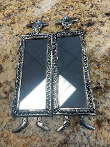 Tall Tin Figure Mirrors