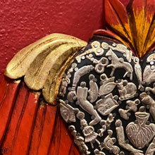 Load image into Gallery viewer, Carved Winged Milagro Heart

