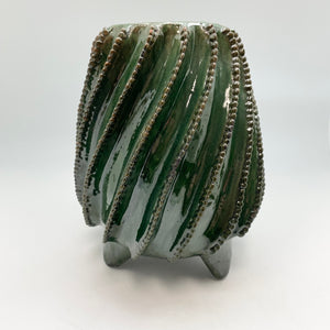 Green Pottery Pitchers/Vases From Mexico
