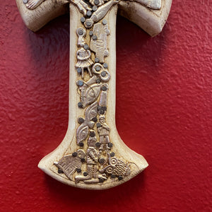 Hand Carved Milagro Cross
