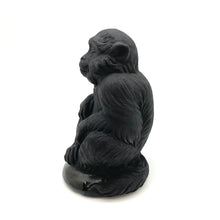 将图片加载到图库查看器，Hand Carved Obsidian Monkey (Small)
