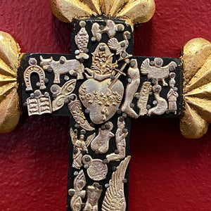 Hand Carved Milagro Cross