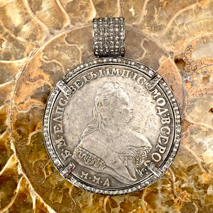 Russian Imperial Romanov Dynasty Coin Pendant