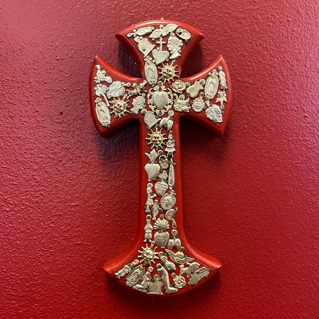 Hand Carved Milagro Cross