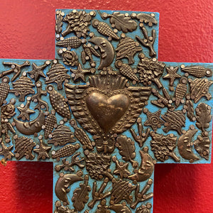 LHand Carved Milagro Cross