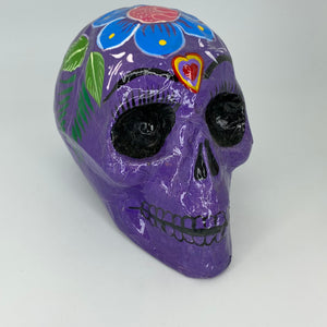 Hand Painted Paper Mache Skulls, Mexico