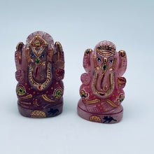 Cargar imagen en el visor de la galería, Rose Quartz Ganesh Figures
