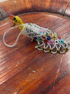 Beaded Peacock Keychains